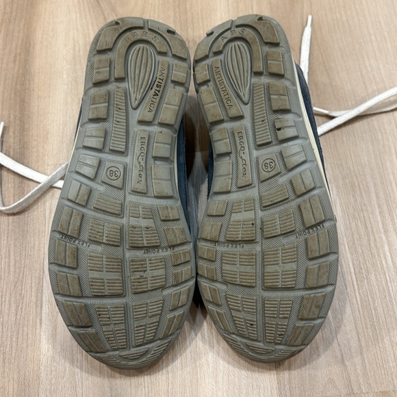 Grisport Ergo-Flex Cloe 8 size 7/eur 38 running shoes blue suede & white accents - Picture 7 of 8